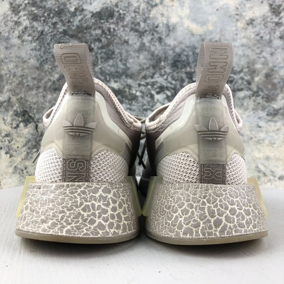 Adidas Men's Size 8 NMD R1 Spectoo Bliss Light Brown Grey Silver Sneakers GZ9266 - Picture 9 of 14